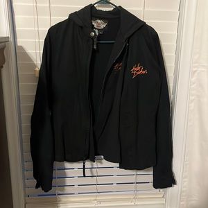 Harley Davidson jacket/hoodie with detachable vest inside.